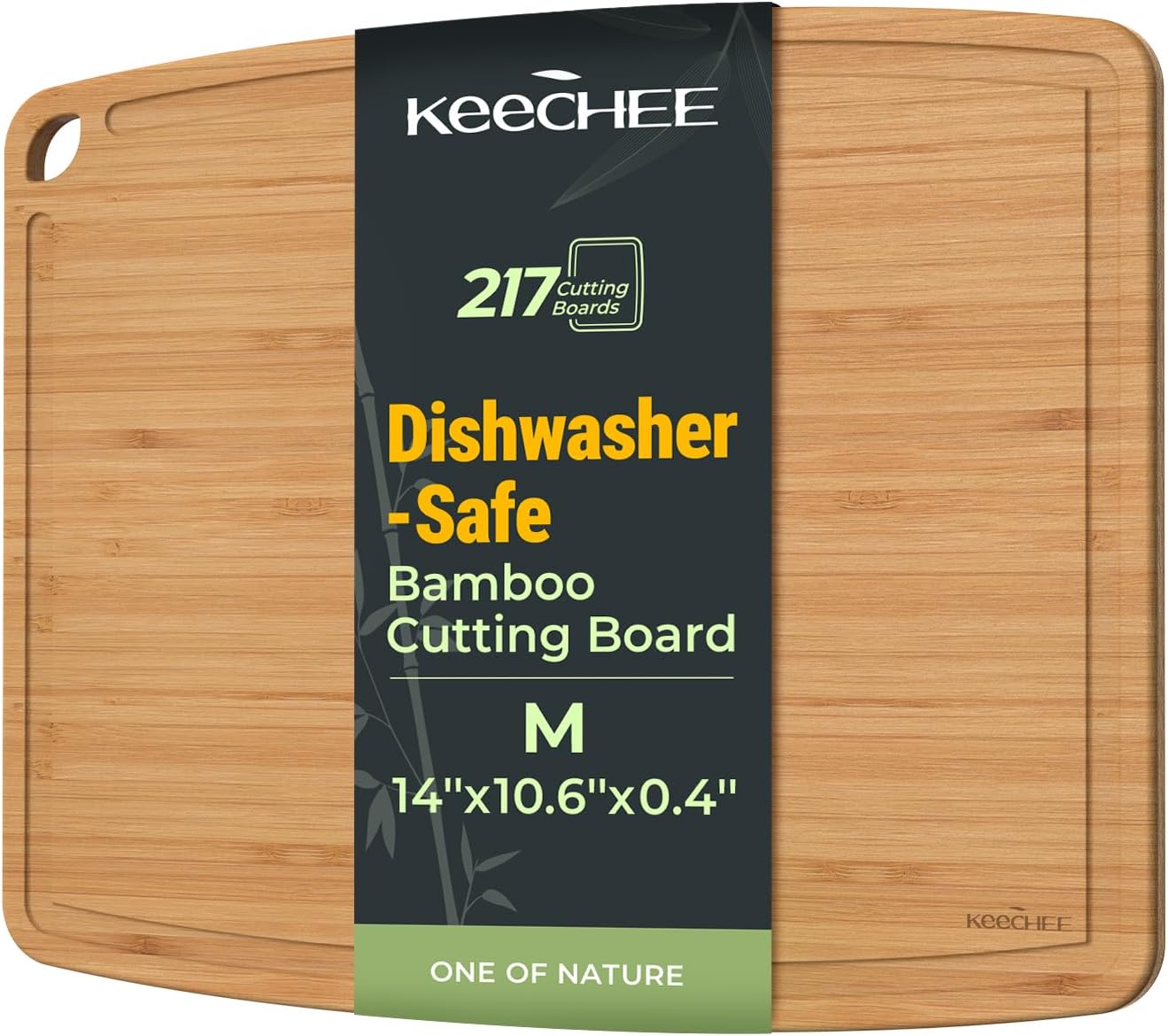 Bamboo Cutting Board with Containers